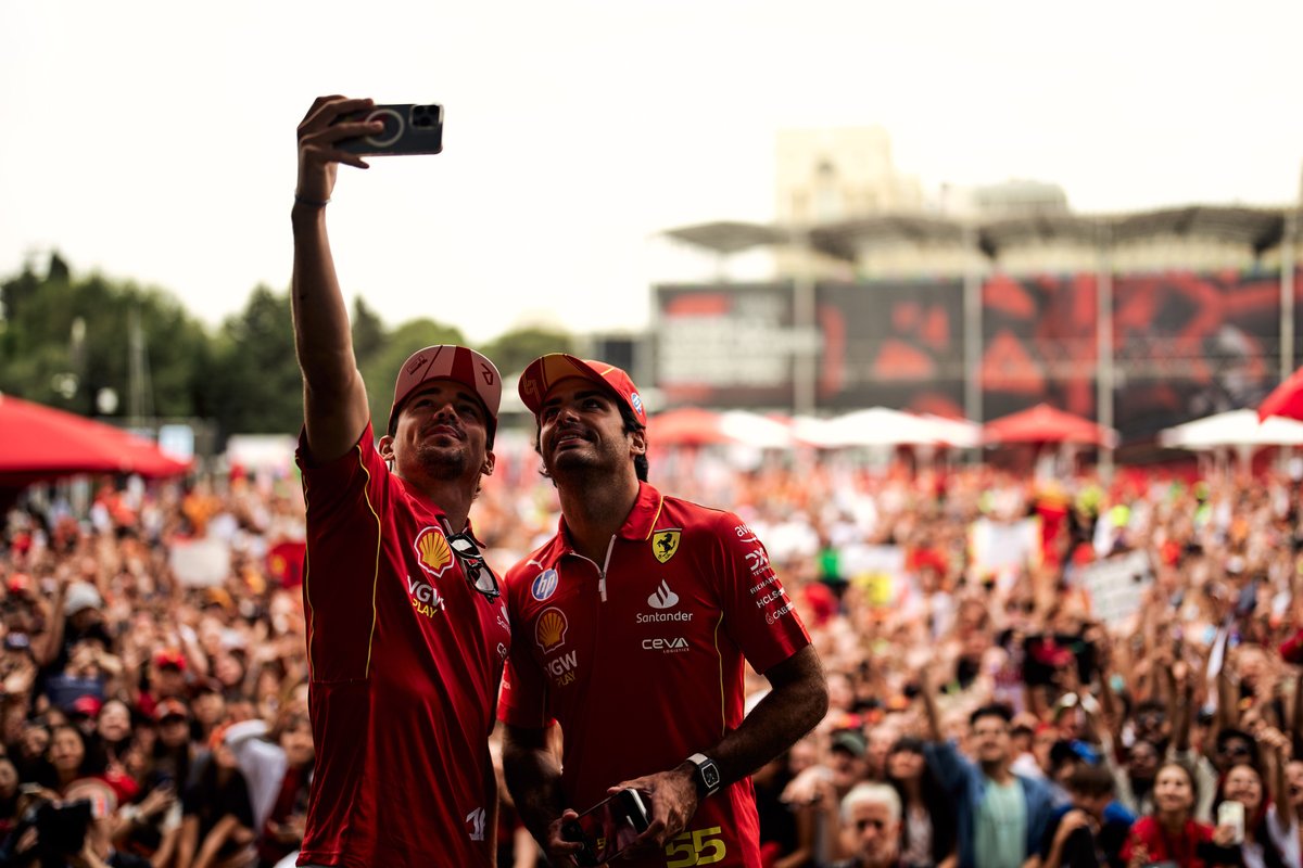 sainz ferrari leclerc