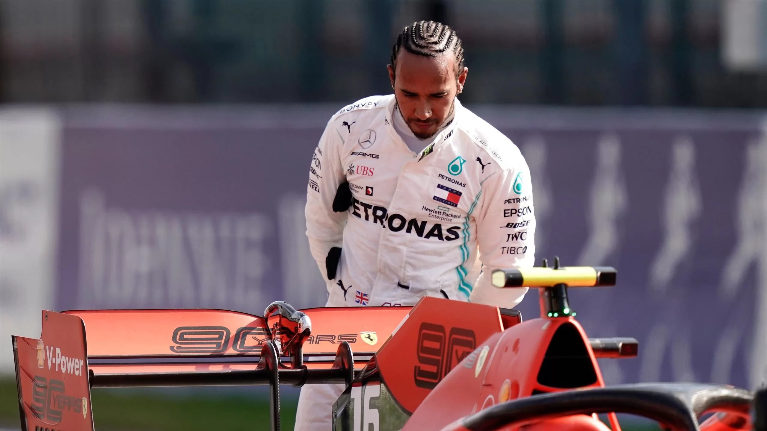 hamilton ferrari record leggenda