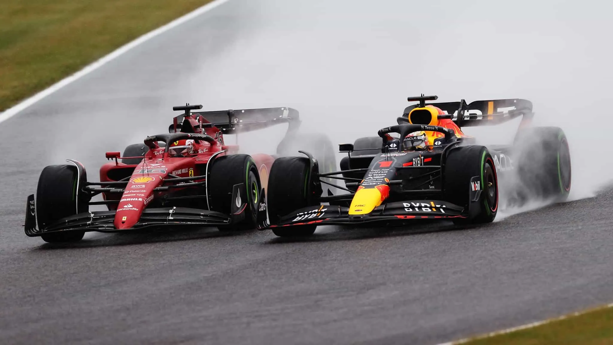 leclerc verstappen giappone 2022