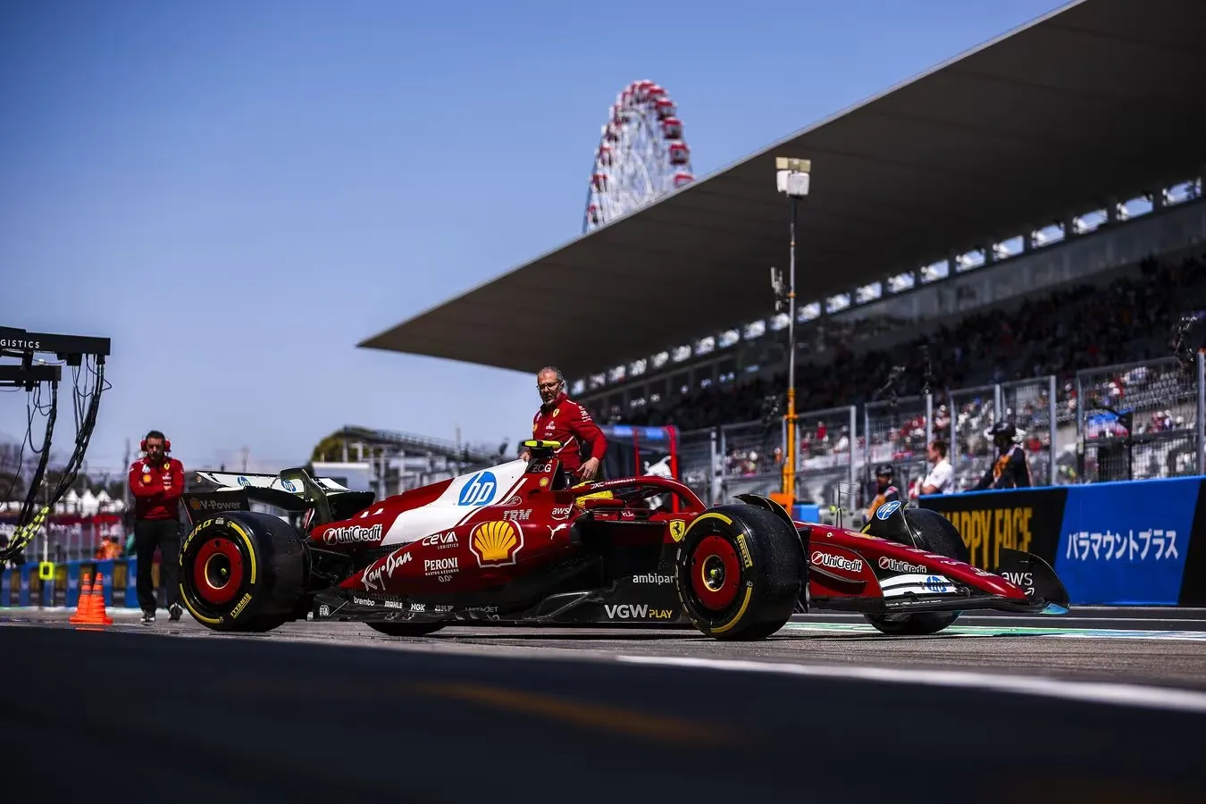 ferrari sf-25 giappone analisi mclaren