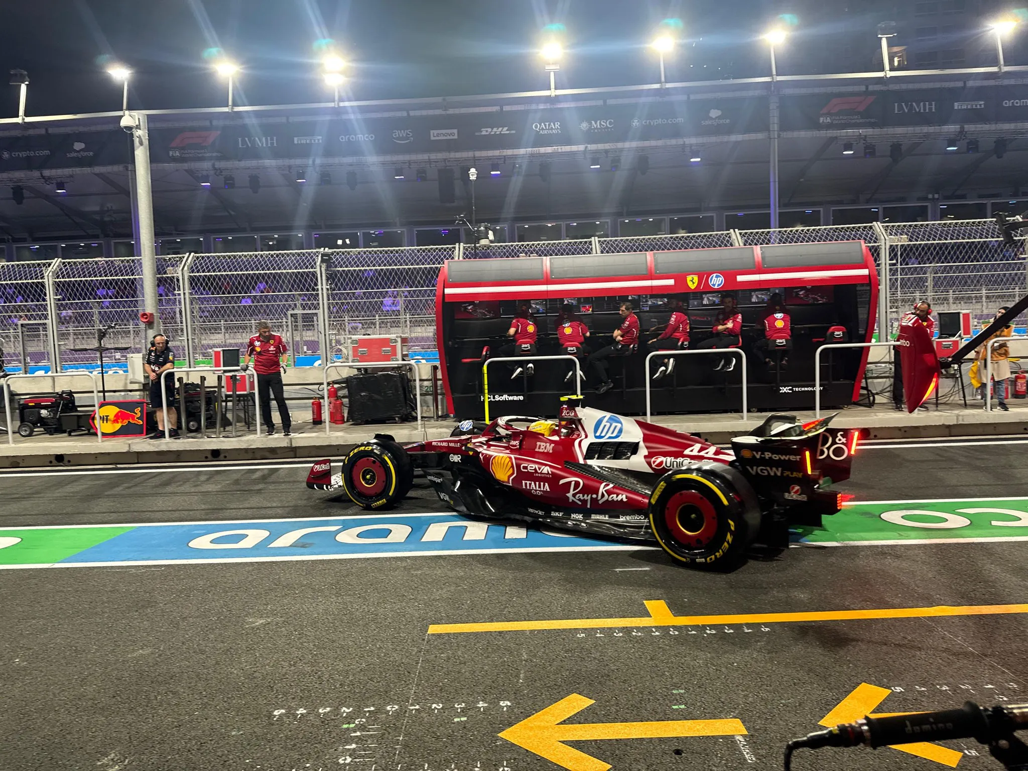 hamilton ferrari arabia saudita