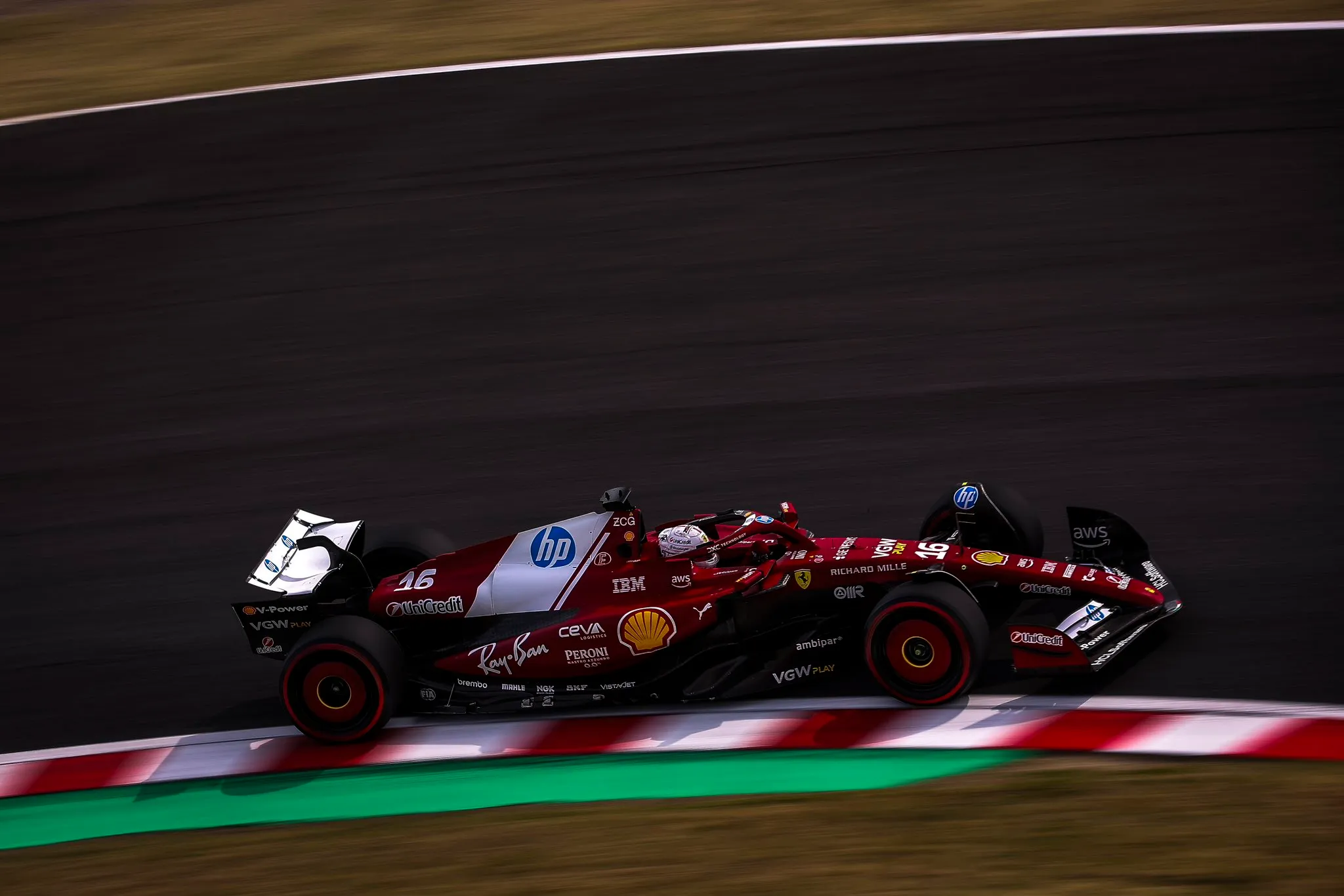 leclerc ferrari sf-25 giappone qualifiche