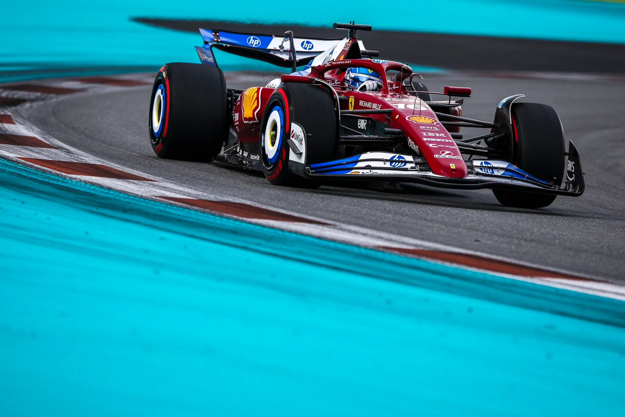 leclerc ferrari sf-25 qualifiche miami