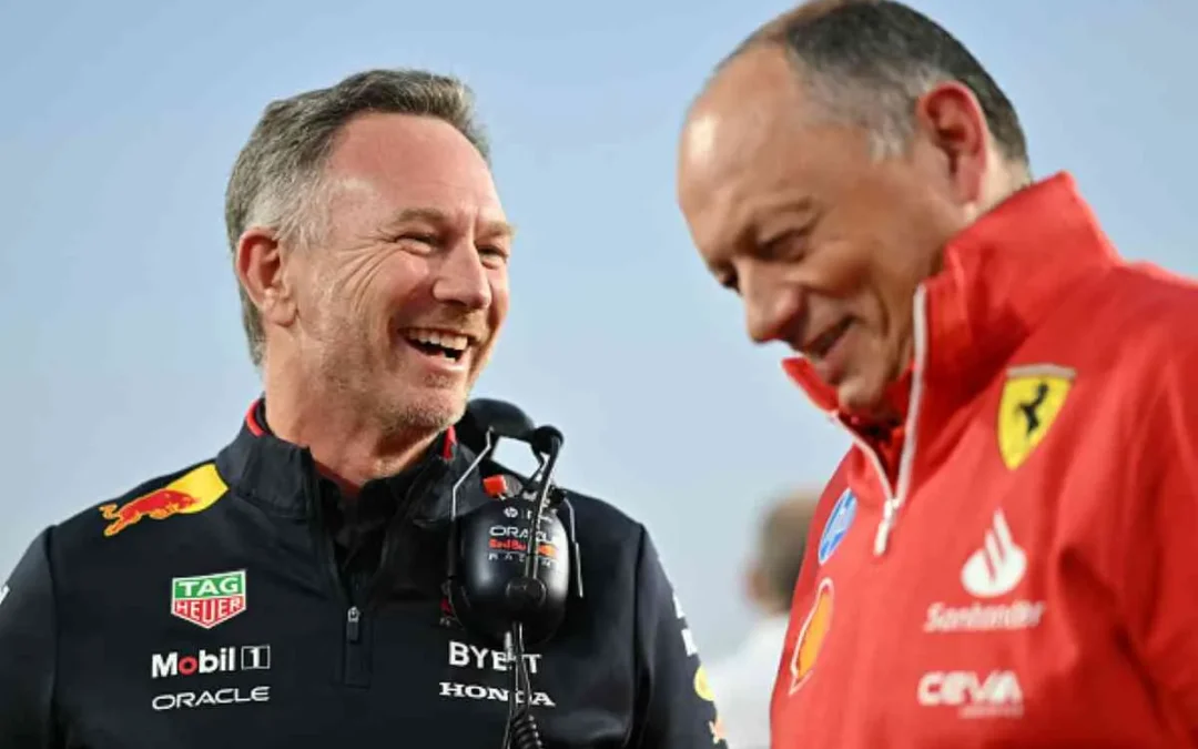 Horner e Vasseur insieme in rosso: cosa accadrebbe e quali sarebbero i loro ruoli in Ferrari