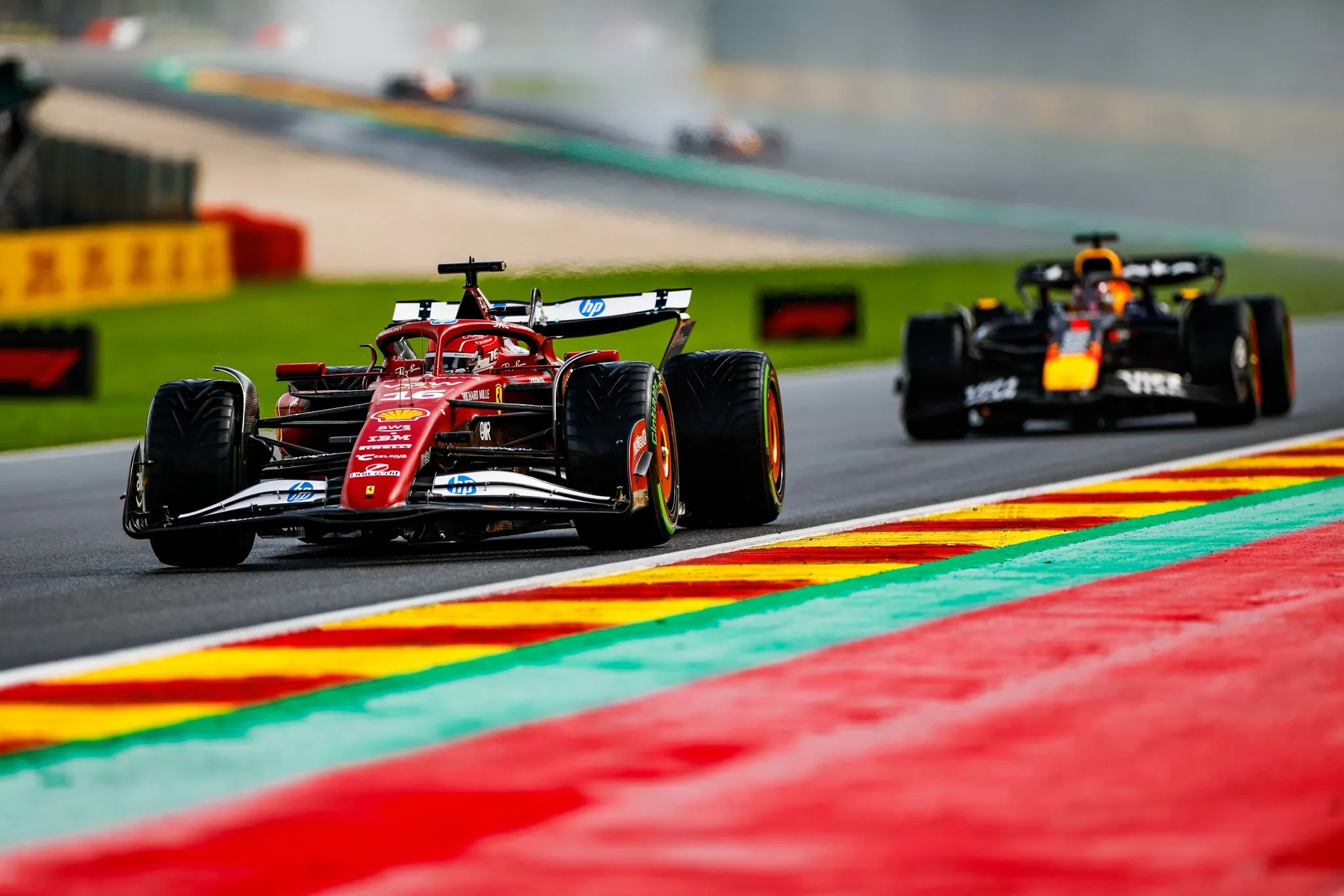 leclerc belgio podio
