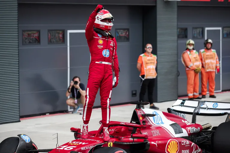 Leclerc Ferrari Hamilton