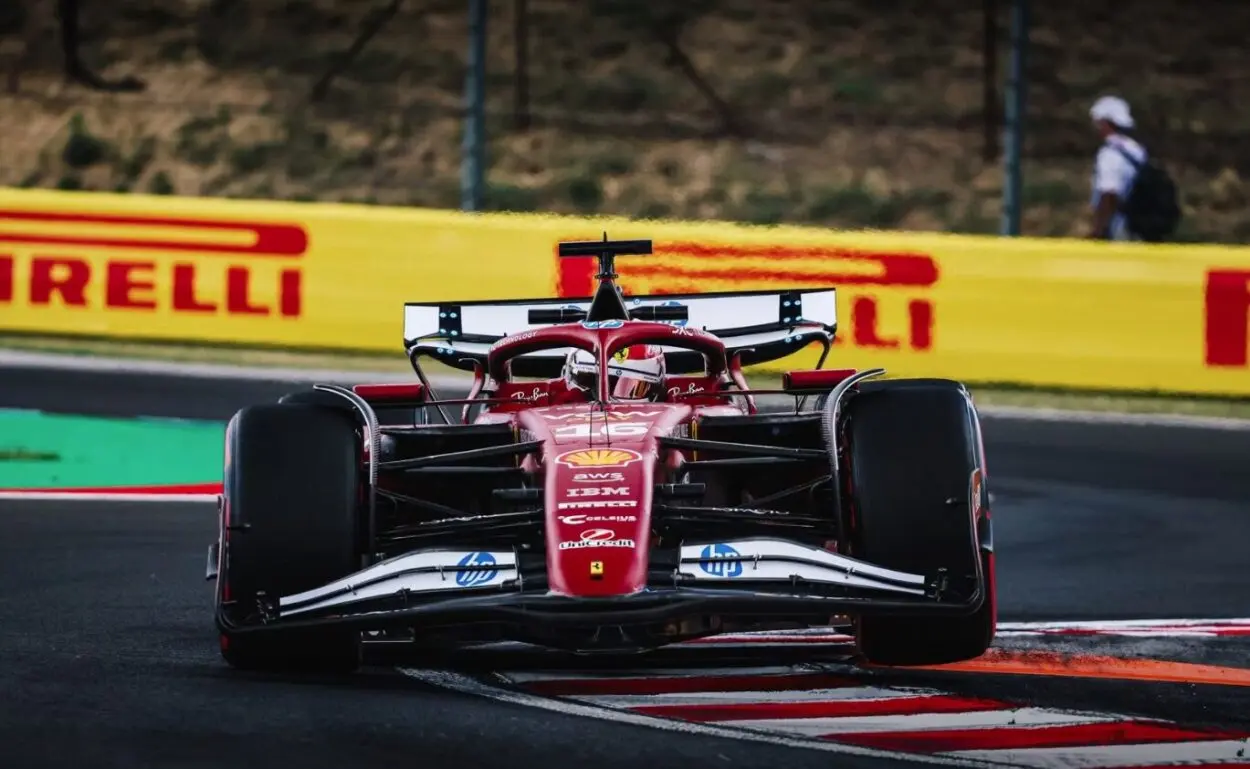 ferrari anomalia leclerc crollo