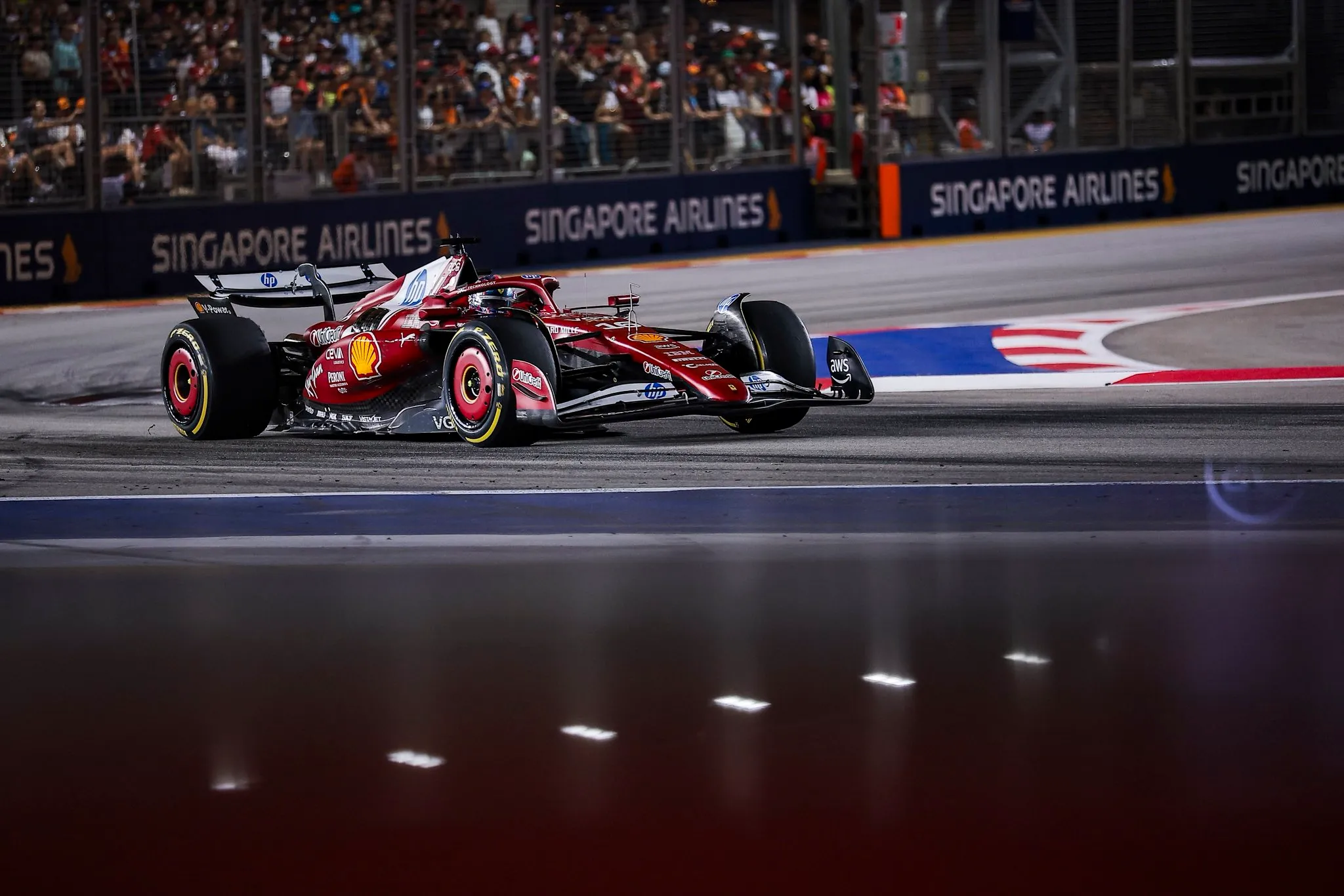 leclerc radio singapore ferrari