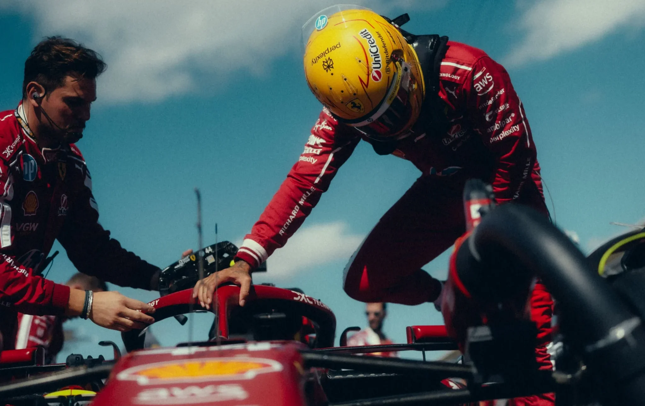 hamilton retroscena ferrari austin