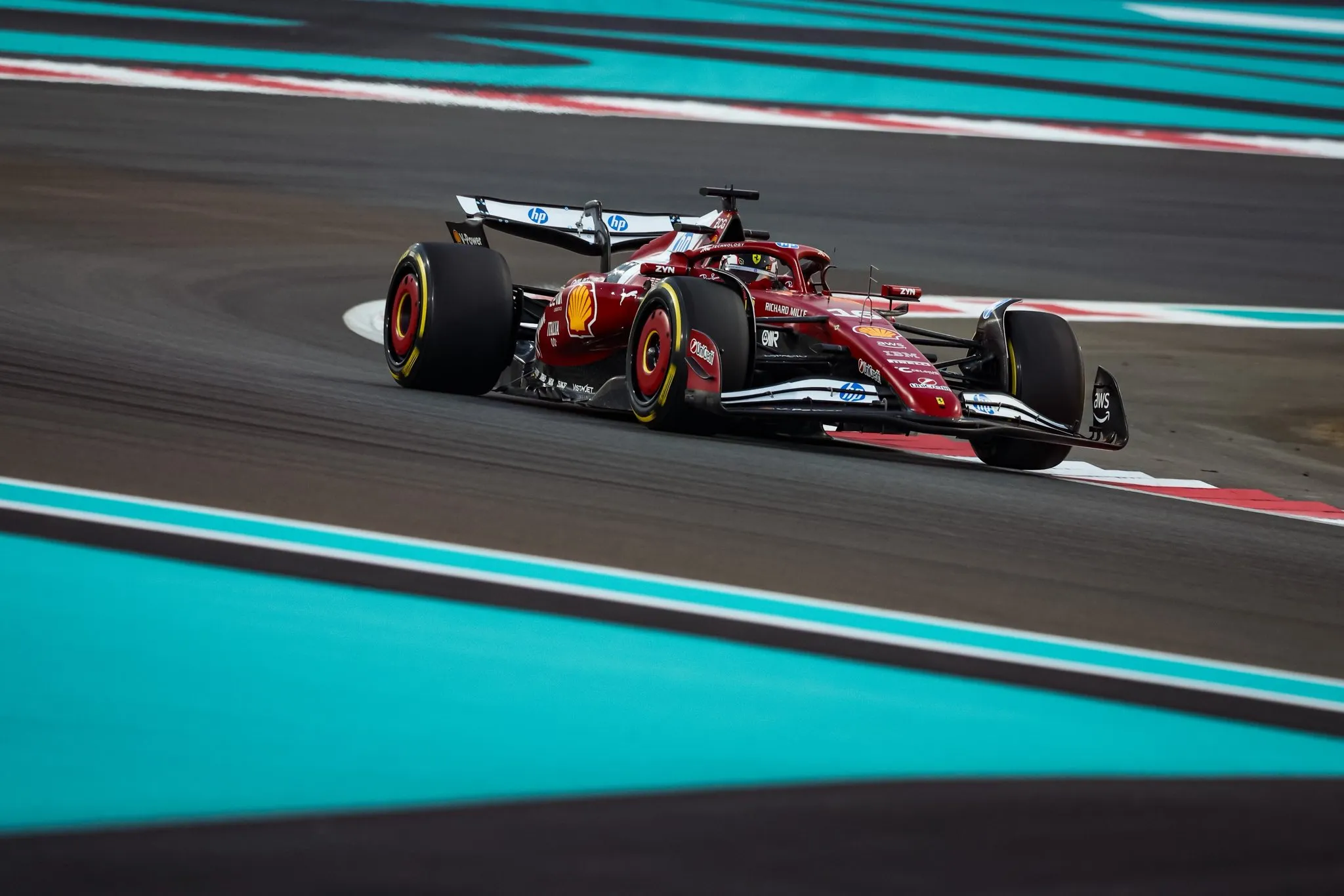leclerc abu dhabi ferrari