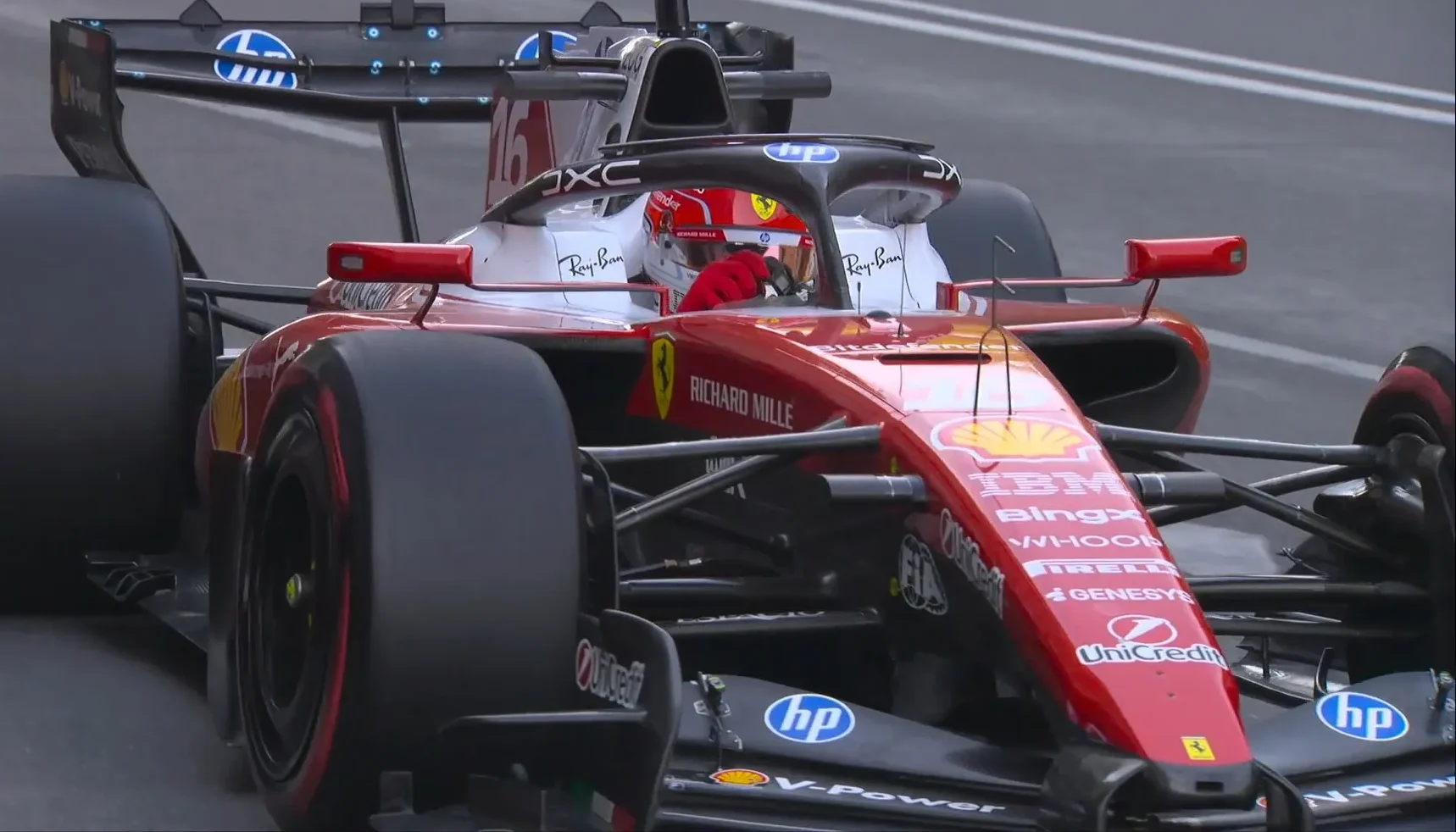 leclerc motore penalità baku