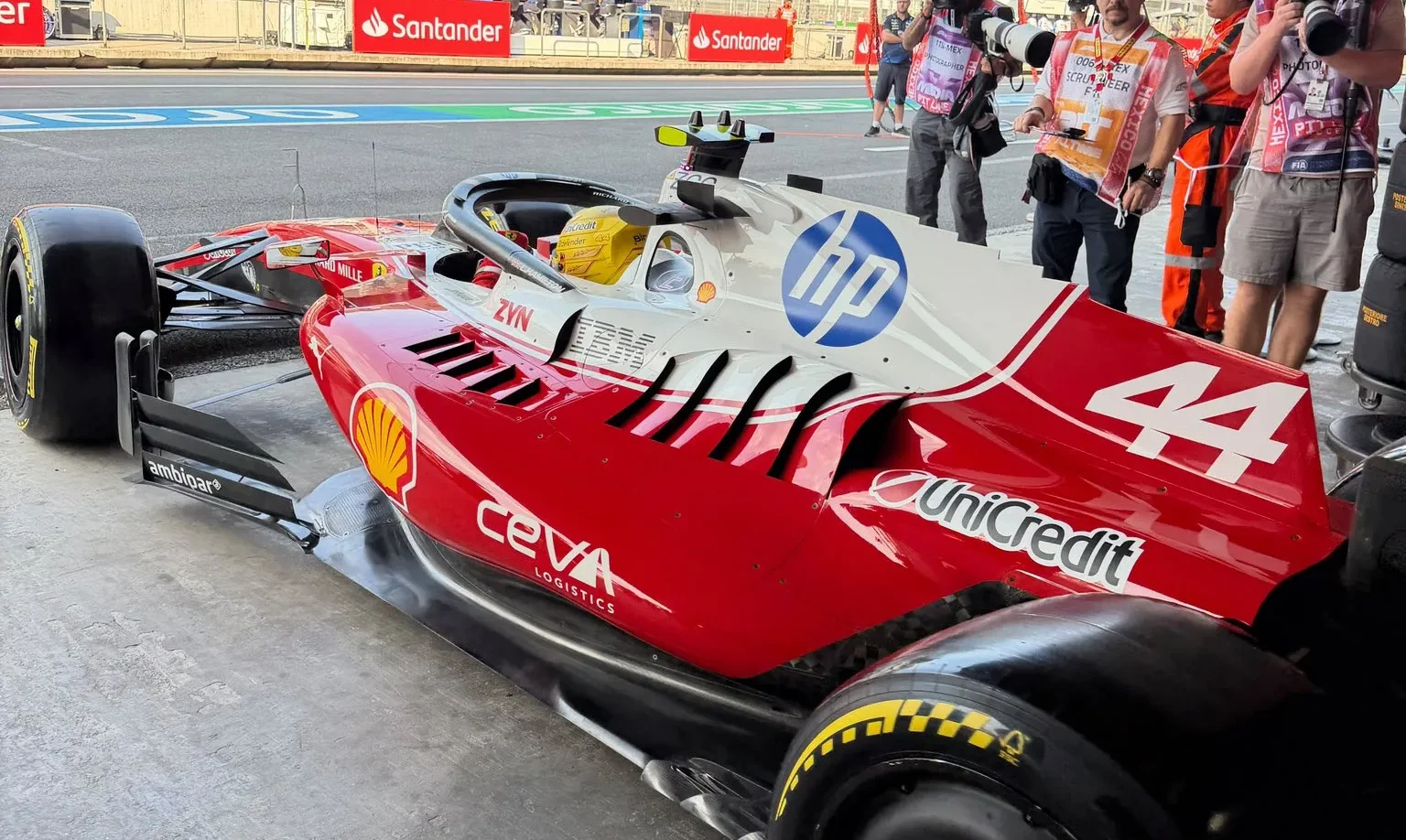 hamilton messico problema ferrari