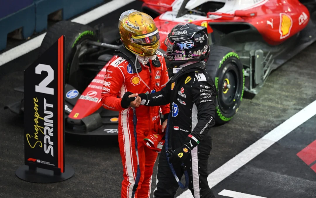 GP Singapore 2026 | Ferrari doppio podio nella Sprint, Hamilton 2° e Leclerc 3° con difficoltà: le parole dei piloti
