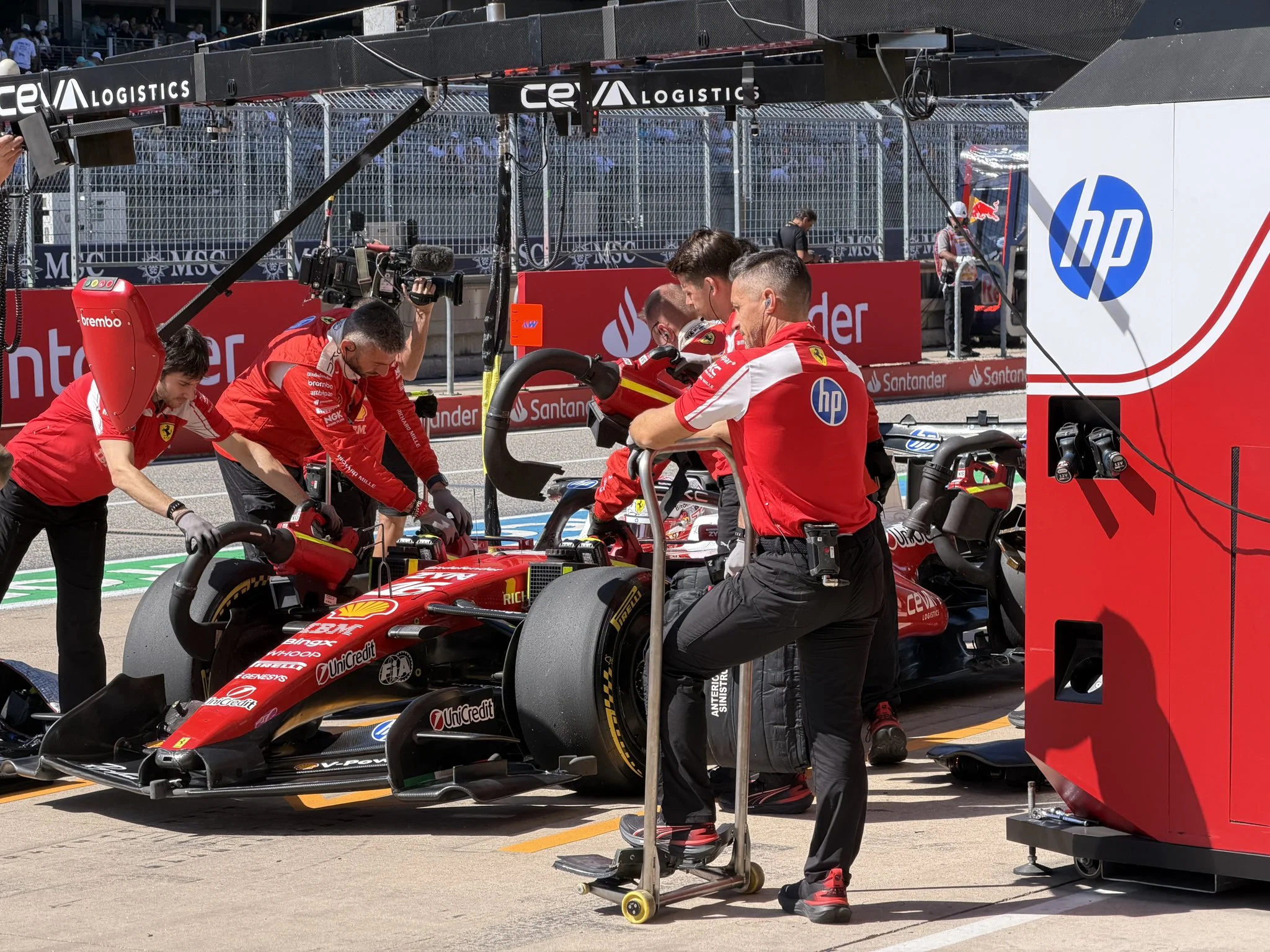 fp1 gp usa ferrari
